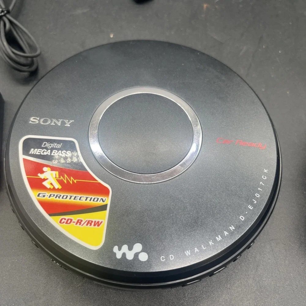 Sony Walkman CD Player D-EJ017CK Portable Car Ready Mega Bass Black TESTED